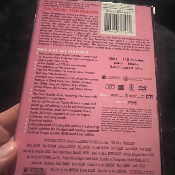 The Royal Tenenbaums The Criterion Collection. Radiogram Ship to Shore DVD - Picture 3 of 8